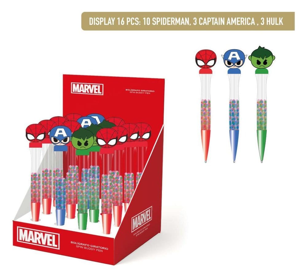 Marvel Kugelschreiber Rotary Display (16) - Preorder - ETA: 25.09.2026