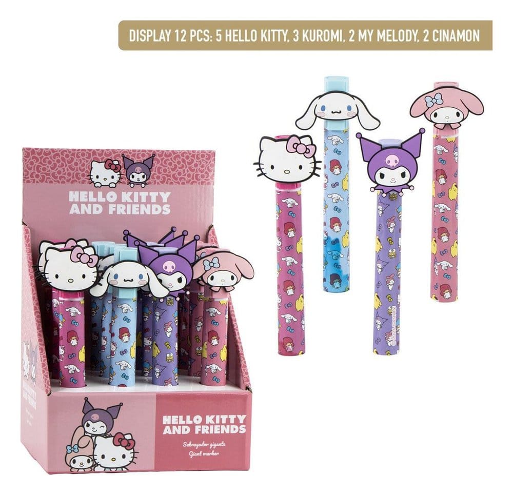 Sanrio Textmarker Grande Hello Kitty Display (12) - Preorder - ETA: 25.09.2026