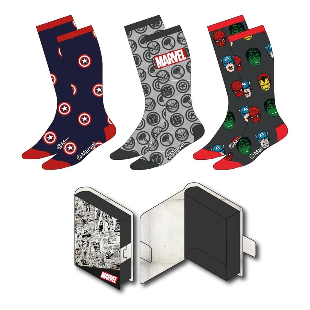 Marvel Socken 3er-Pack 38-45 - Versand: 5-7 Tage nach Bestellung