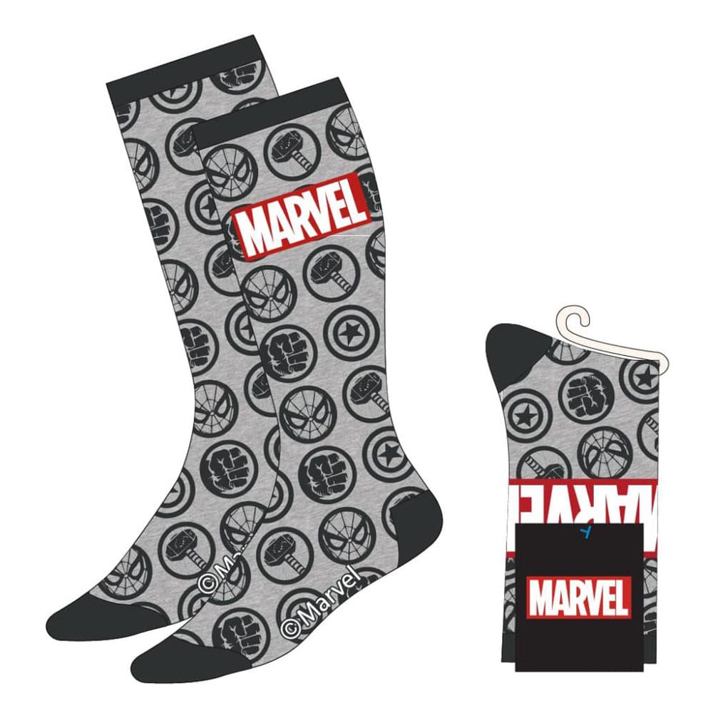Marvel Socken Avengers Faces Grey 38-45 - Versand: 5-7 Tage nach Bestellung