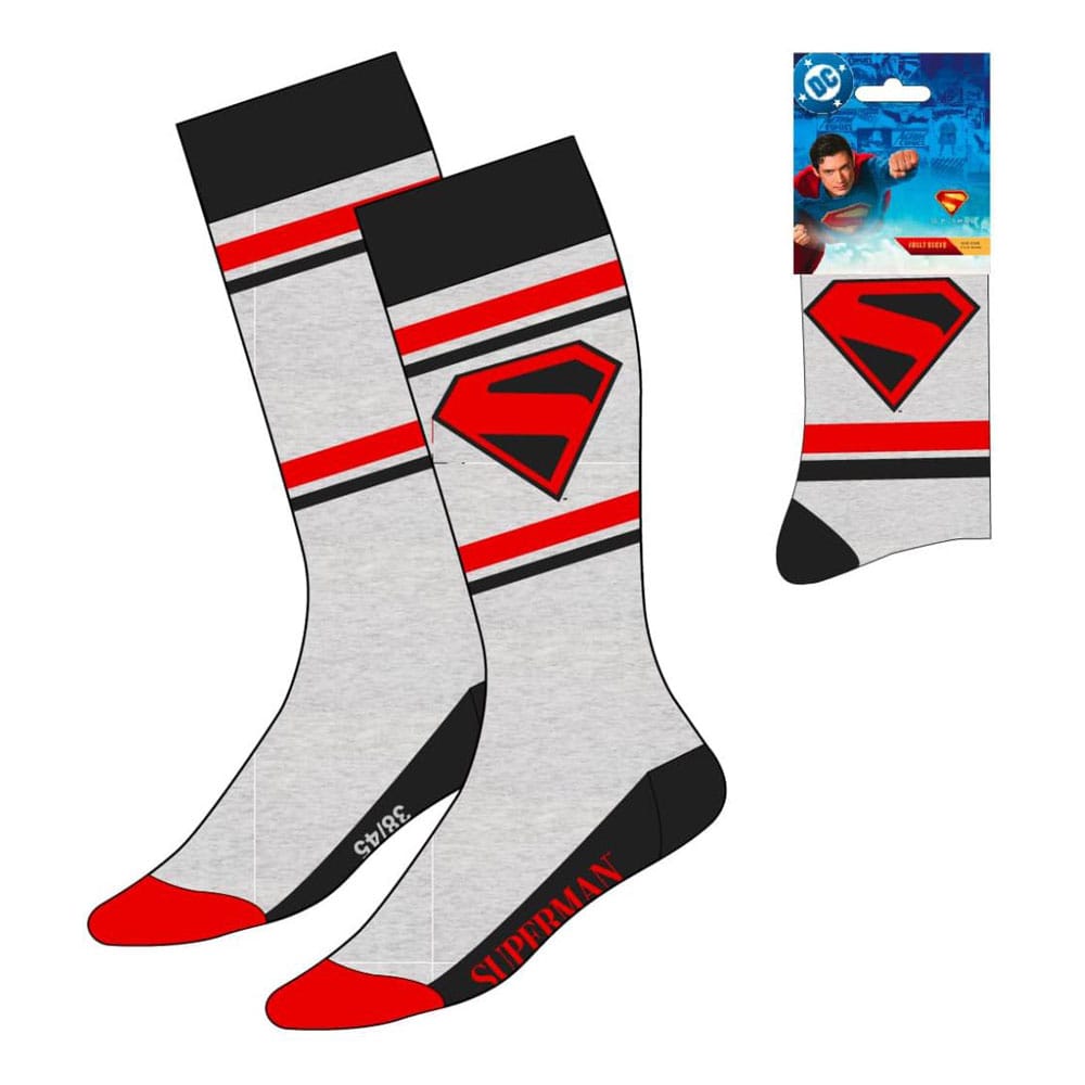 DC Comics Socken Superman Logo Grey 38-45 - Preorder - ETA: 25.09.2025