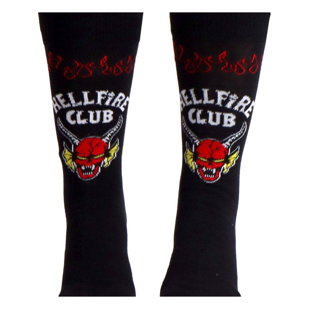 Stranger Things Socken Hellfire Club Black 38-45  - Preorder - ETA: 07.12.2025