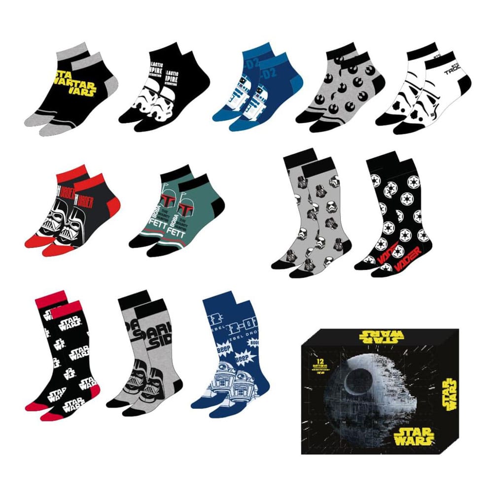 Star Wars Socken 12er-Pack 38-45 - Preorder - ETA: 08.02.2026