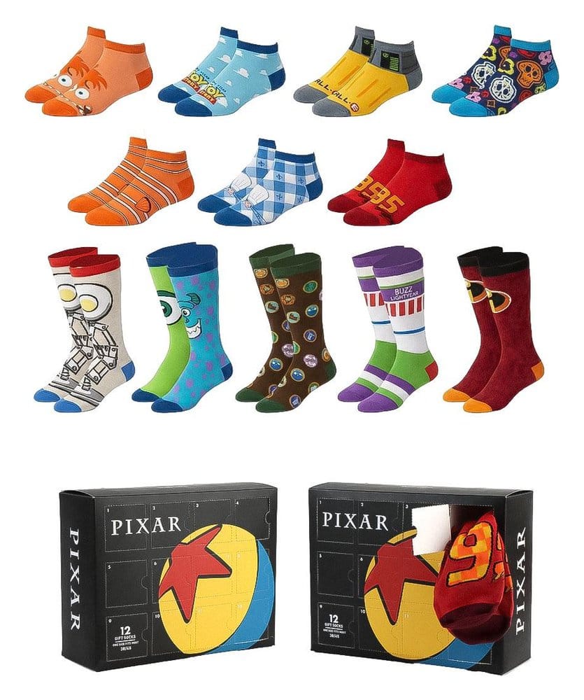 Disney Pixar Socken 12er-Pack 38-45 - Preorder - ETA: 25.08.2026