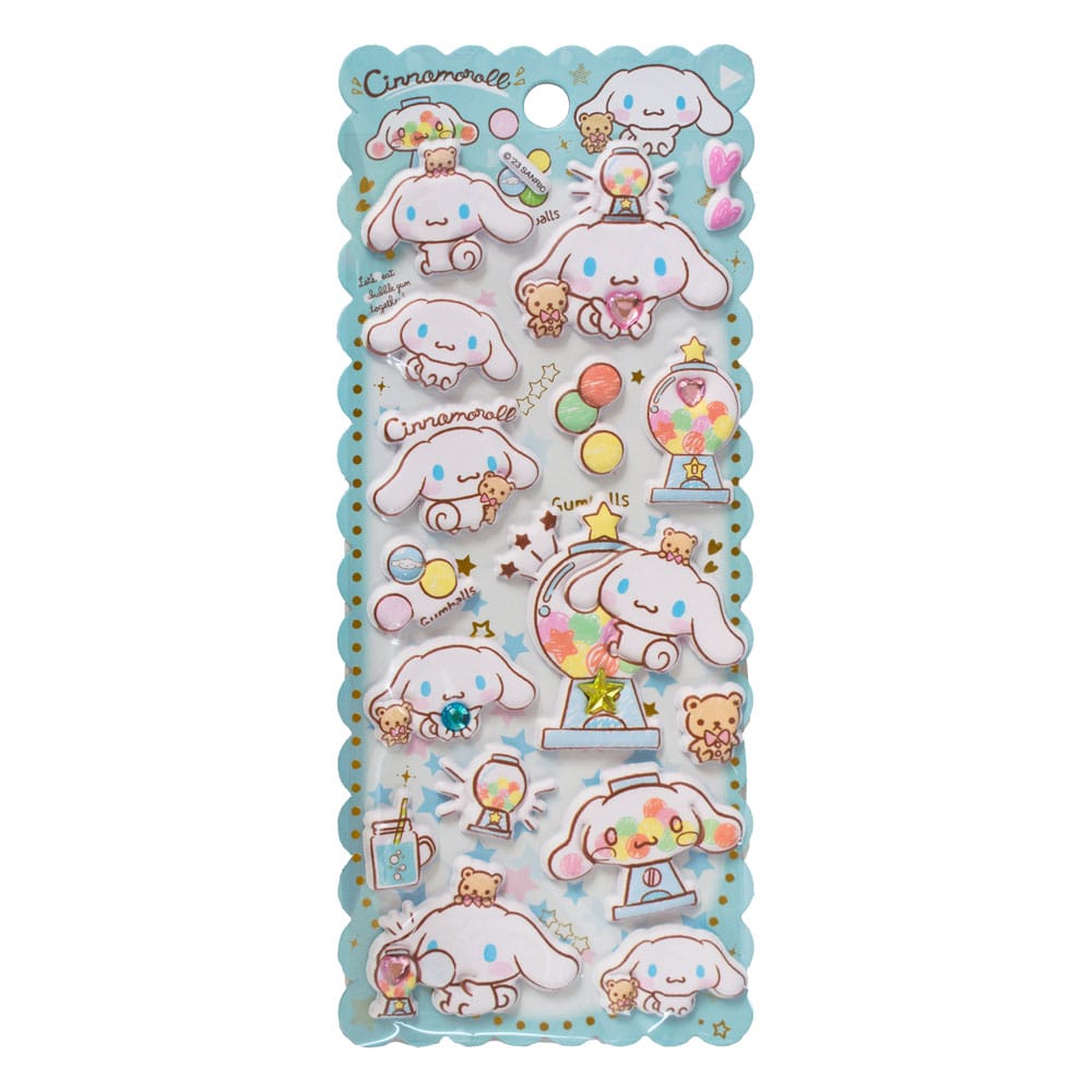 Hello Kitty and Friends Sticker Cinnamoroll Puffy Sortiment (20) - Versand: 7 Tage nach Bestellung