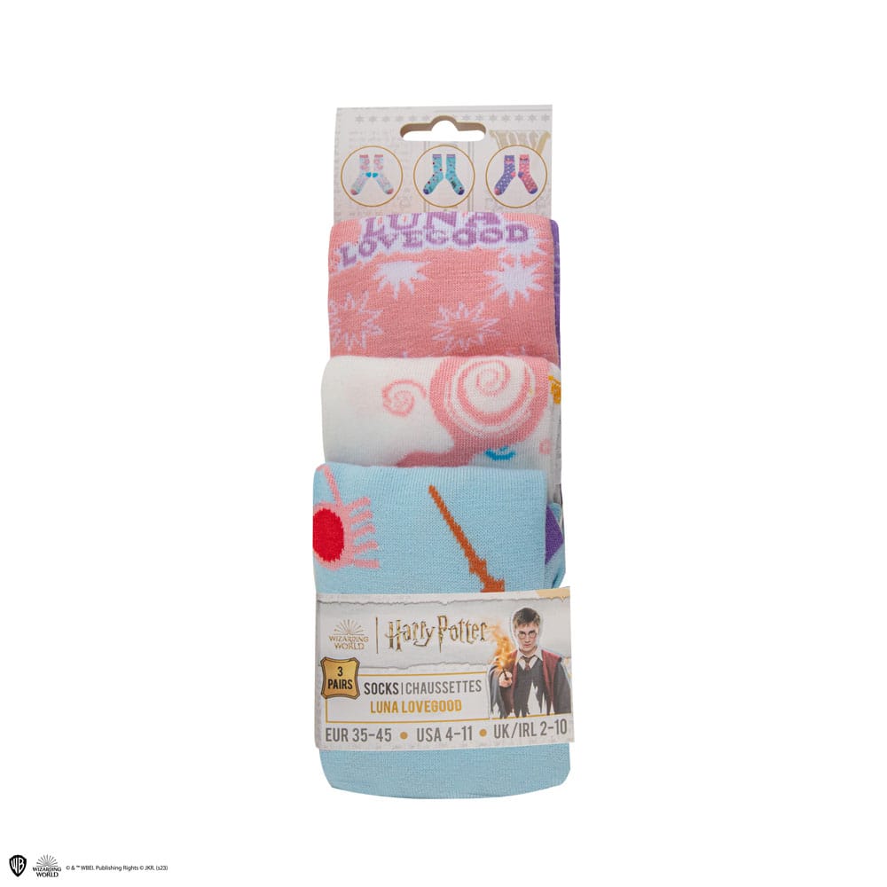 Harry Potter Socken 3er-Pack Luna Lovegood - Preorder - ETA: 02.10.2025