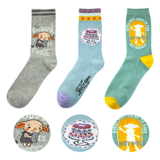 Harry Potter Socken 3er-Pack Dobby - Versand: 5-7 Tage nach Bestellung