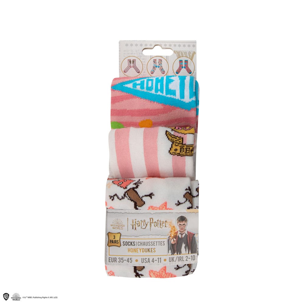 Harry Potter Socken 3er-Pack Honey Dukes - Versand: 5-7 Tage nach Bestellung