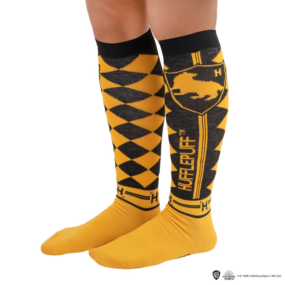 Harry Potter Kniestrümpfe 3er-Pack Hufflepuff - Versand: 5-7 Tage nach Bestellung