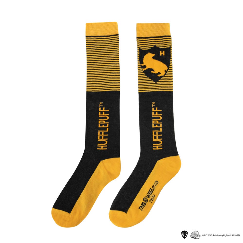 Harry Potter Kniestrümpfe 3er-Pack Hufflepuff - Versand: 5-7 Tage nach Bestellung
