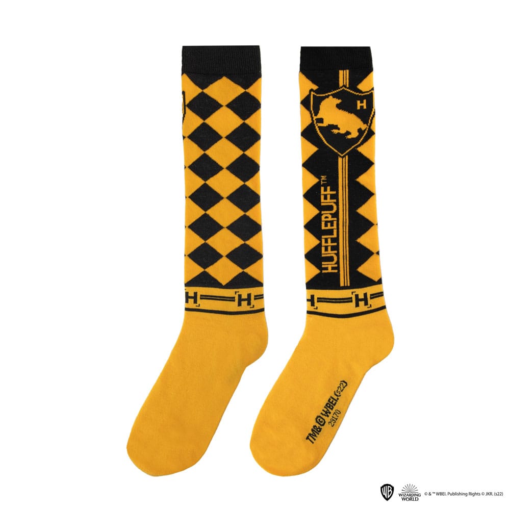 Harry Potter Kniestrümpfe 3er-Pack Hufflepuff - Versand: 5-7 Tage nach Bestellung