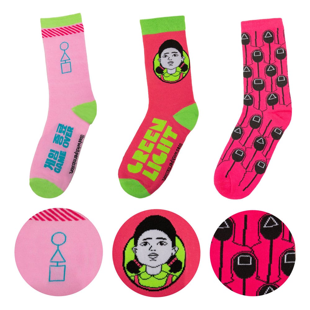 Squid Game Socken 3er-Pack - Preorder - ETA: 18.10.2025