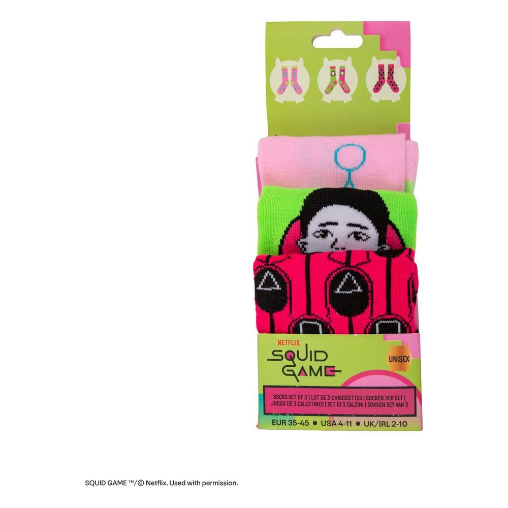Squid Game Socken 3er-Pack - Preorder - ETA: 18.10.2025