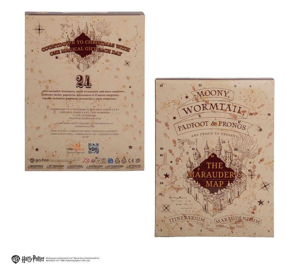 Harry Potter Adventskalender Marauder's Map New Edition 2026 - Preorder - ETA: 25.08.2026