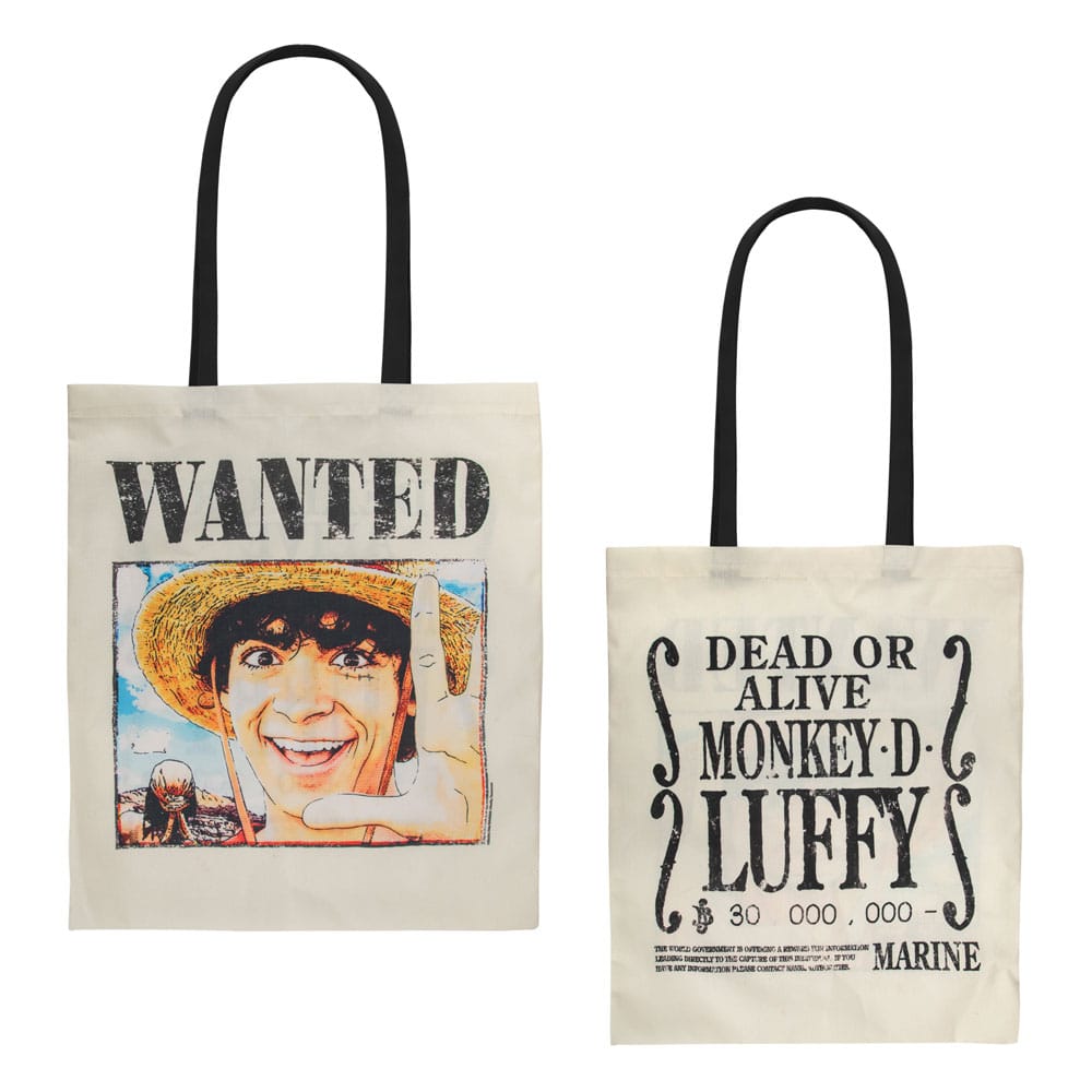 One Piece Tragetasche Wanted Luffy - Versand: 5-7 Tage nach Bestellung
