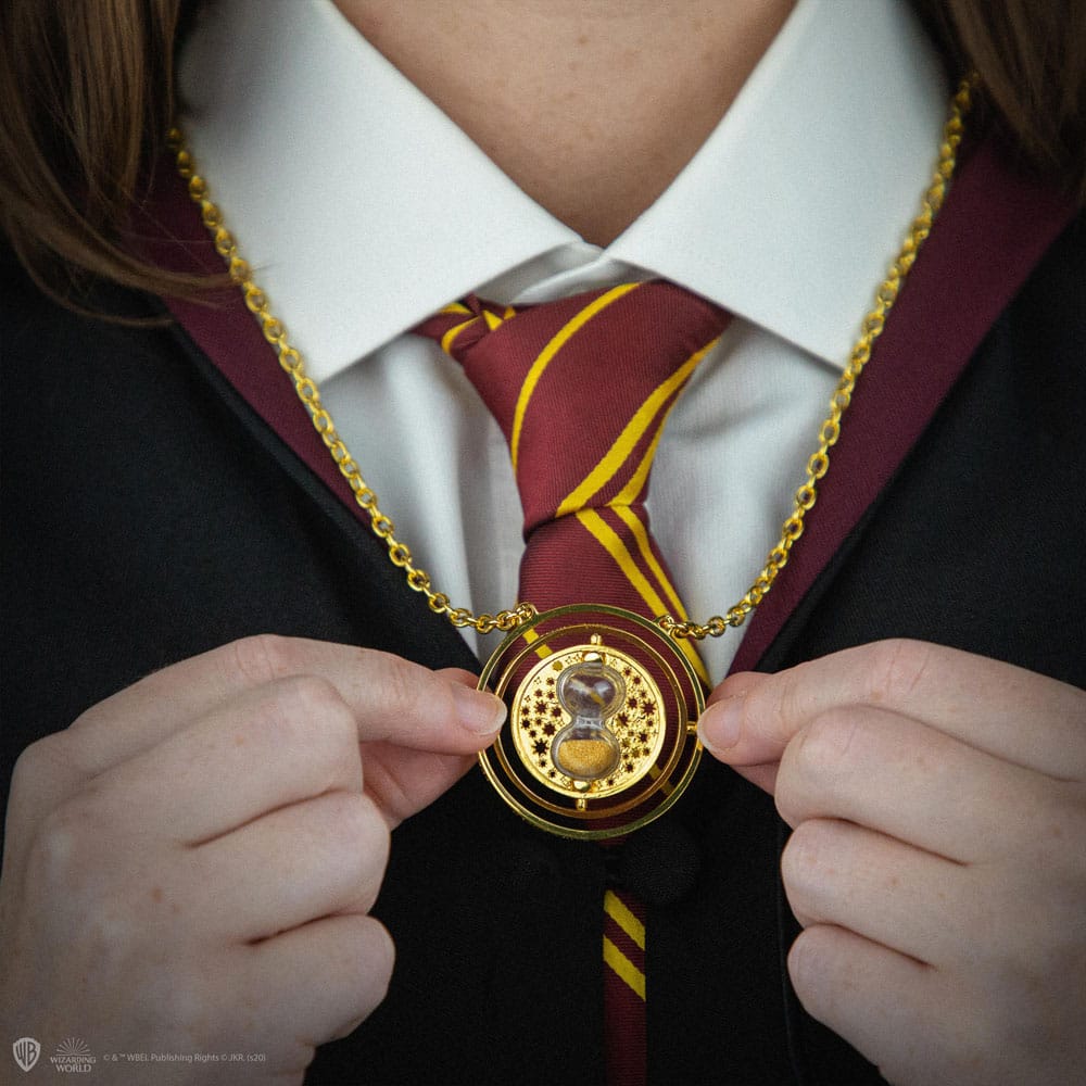 Harry Potter Halskette & Anhänger Zeitumkehrer mit Geschenbox - Versand: 5-7 Tage nach Bestellung