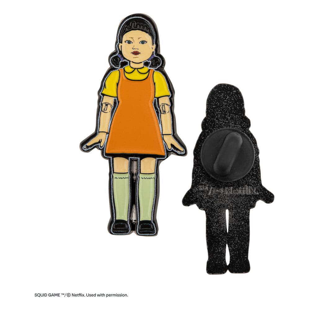 Squid Game Ansteck-Pins 2er-Pack Young-hee & Soldier - Versand: 5-7 Tage nach Bestellung
