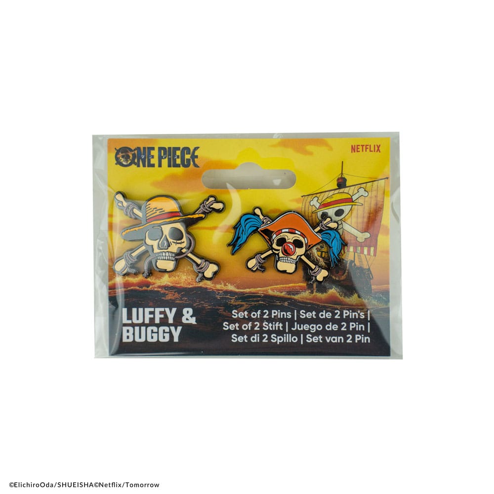 One Piece Ansteck-Pins 2er-Pack Luffy & Buggy - Preorder - ETA: 24.10.2025