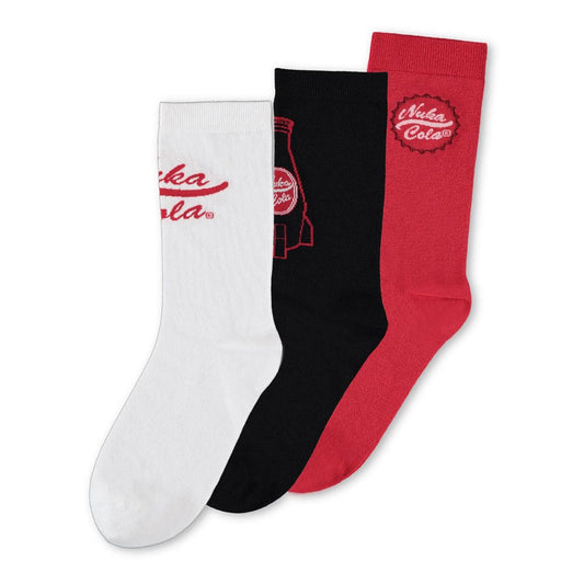 Fallout Socken 3er-Pack Nuka Cola 43-46 - Versand: 5-7 Tage nach Bestellung
