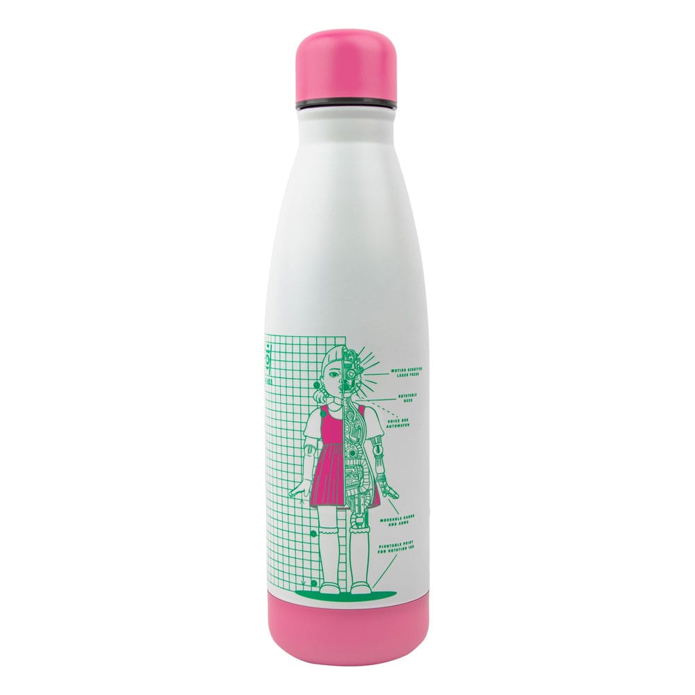 Squid Game Thermosflasche Young-hee Blue & White Print - Versand: 5-7 Tage nach Bestellung