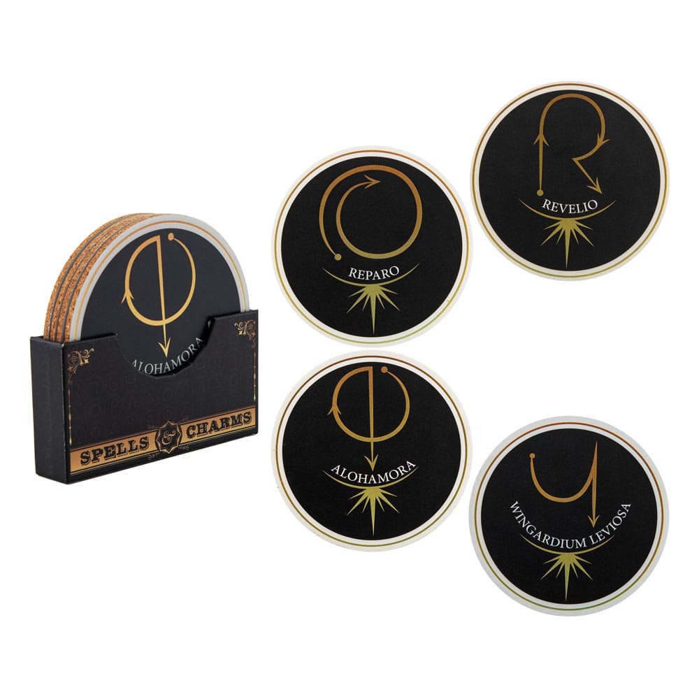 Harry Potter Untersetzer 4er-Pack Spell & Charms - Versand: 5-7 Tage nach Bestellung