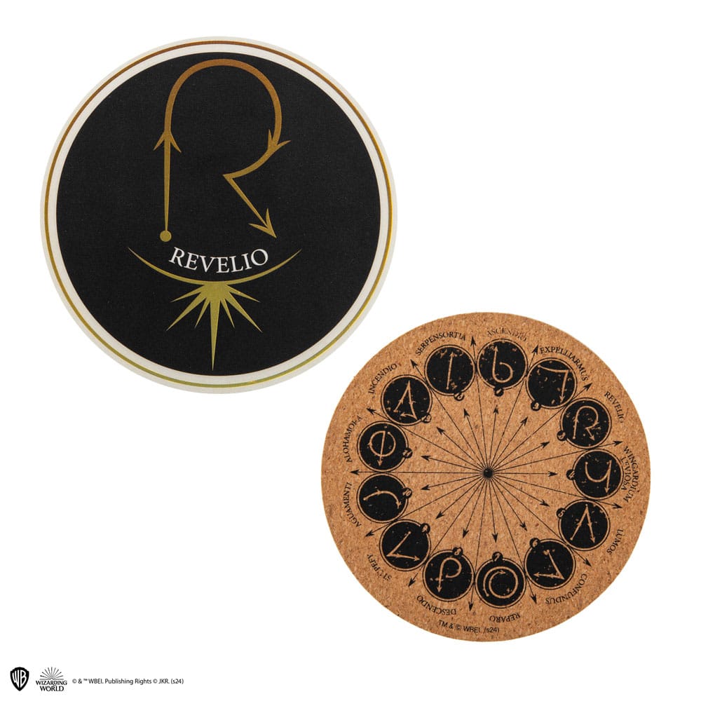 Harry Potter Untersetzer 4er-Pack Spell & Charms - Versand: 5-7 Tage nach Bestellung
