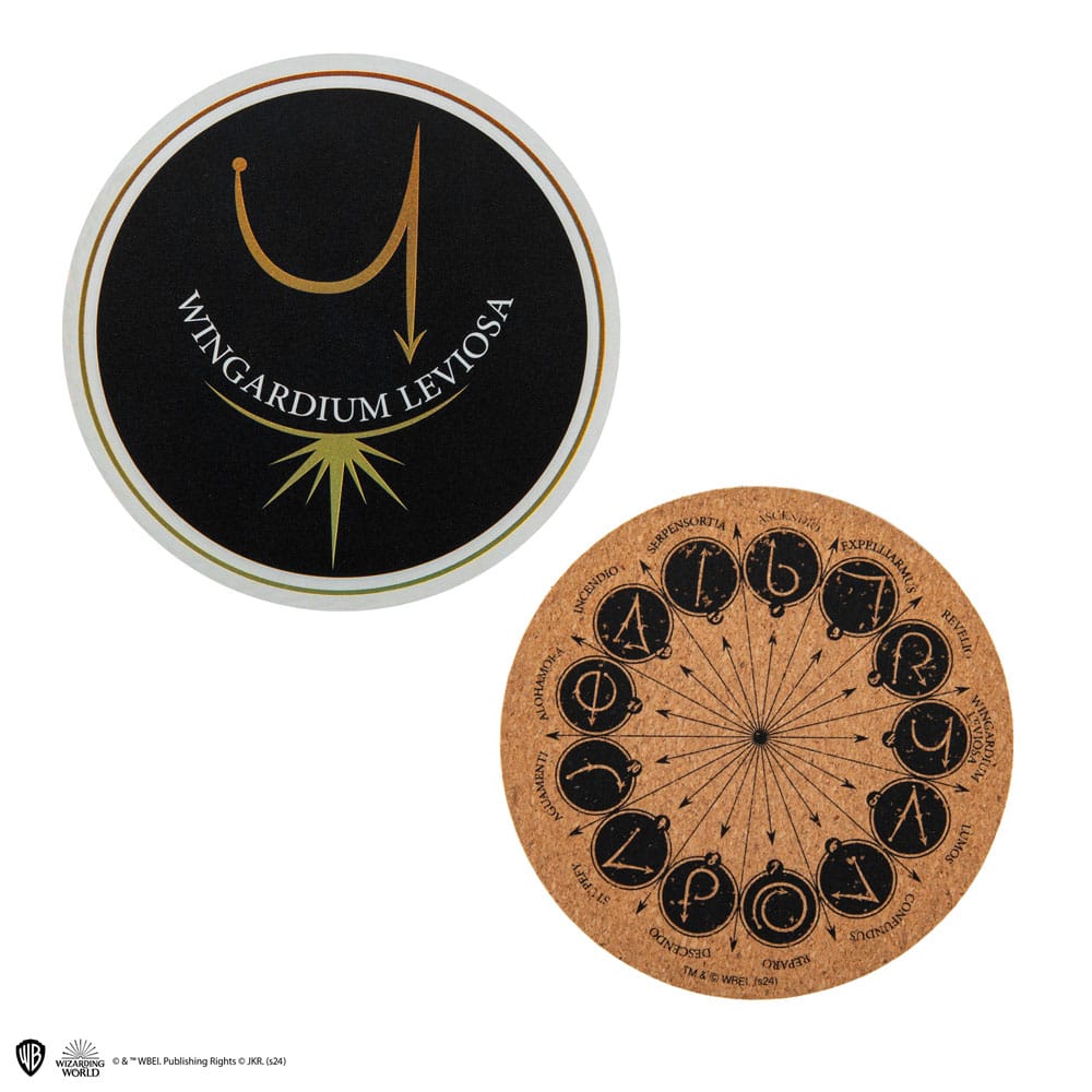Harry Potter Untersetzer 4er-Pack Spell & Charms - Versand: 5-7 Tage nach Bestellung