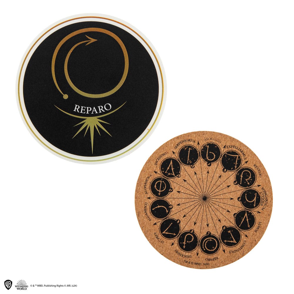Harry Potter Untersetzer 4er-Pack Spell & Charms - Versand: 5-7 Tage nach Bestellung
