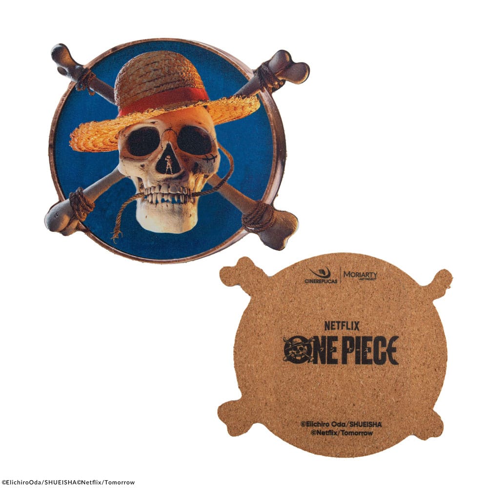 One Piece Untersetzer 4er-Pack Characters #1 - Versand: 5-7 Tage nach Bestellung