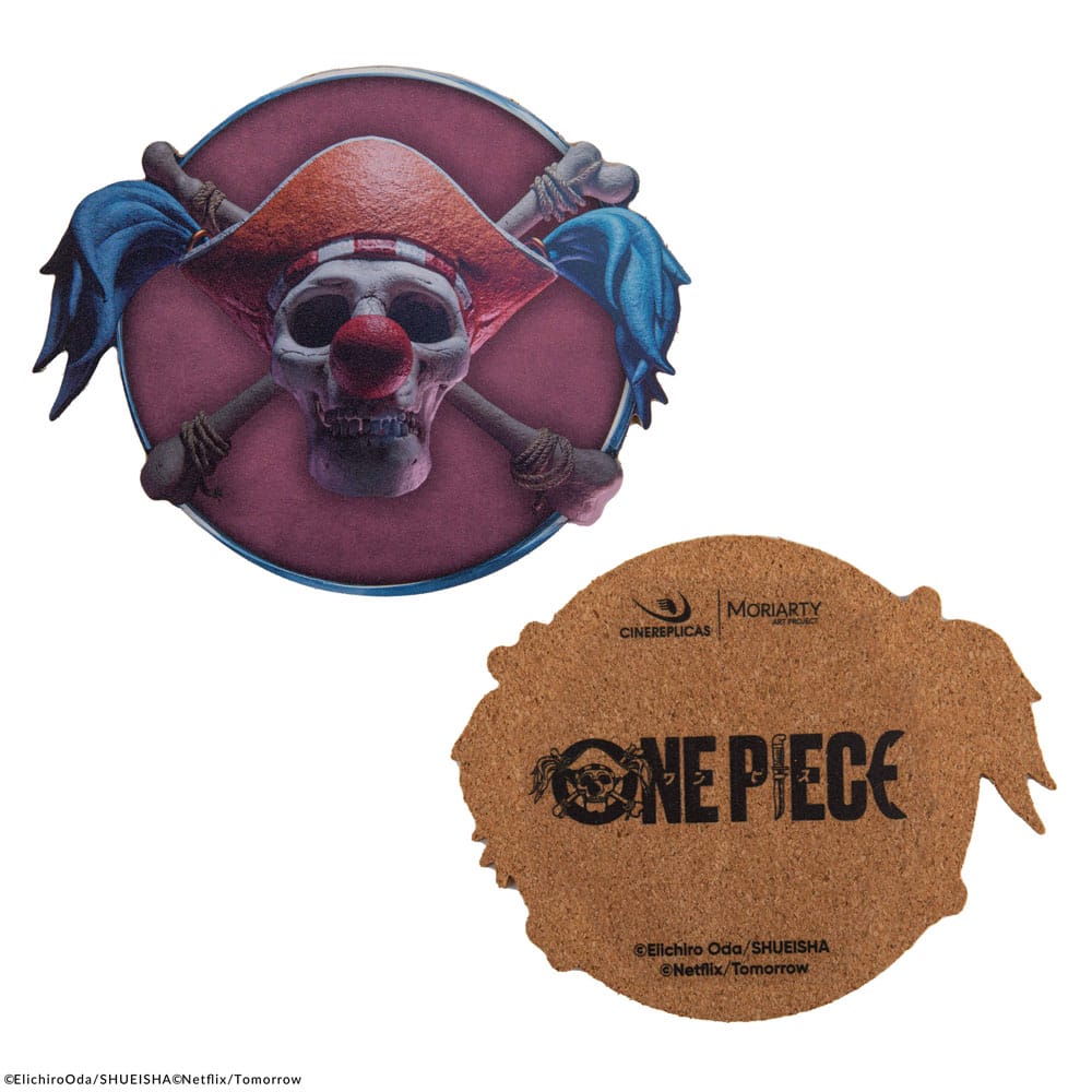 One Piece Untersetzer 4er-Pack Characters #1 - Versand: 5-7 Tage nach Bestellung