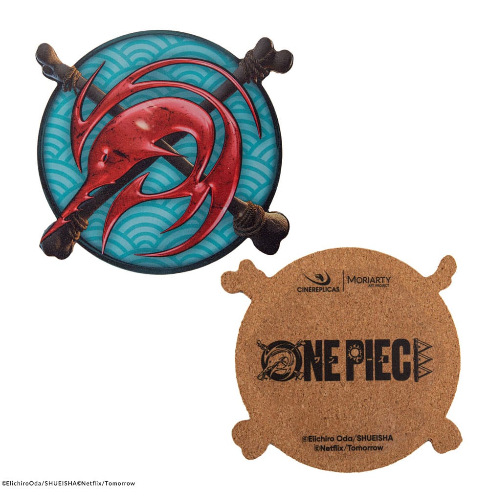 One Piece Untersetzer 4er-Pack Characters #1 - Versand: 5-7 Tage nach Bestellung
