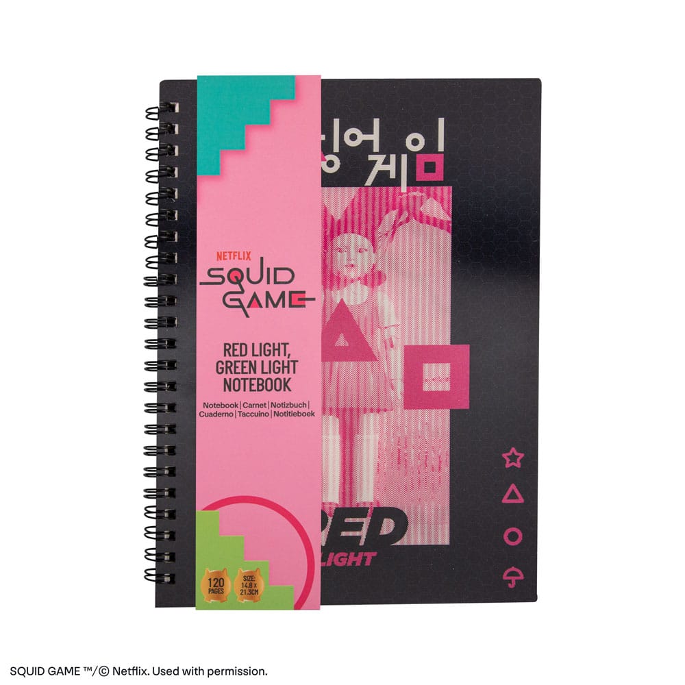 Squid Game Notizbuch Red light, green light  - Versand: 5-7 Tage nach Bestellung