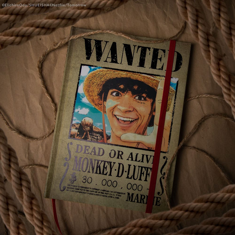 One Piece Notizbuch Wanted Posters - Versand: 5-7 Tage nach Bestellung