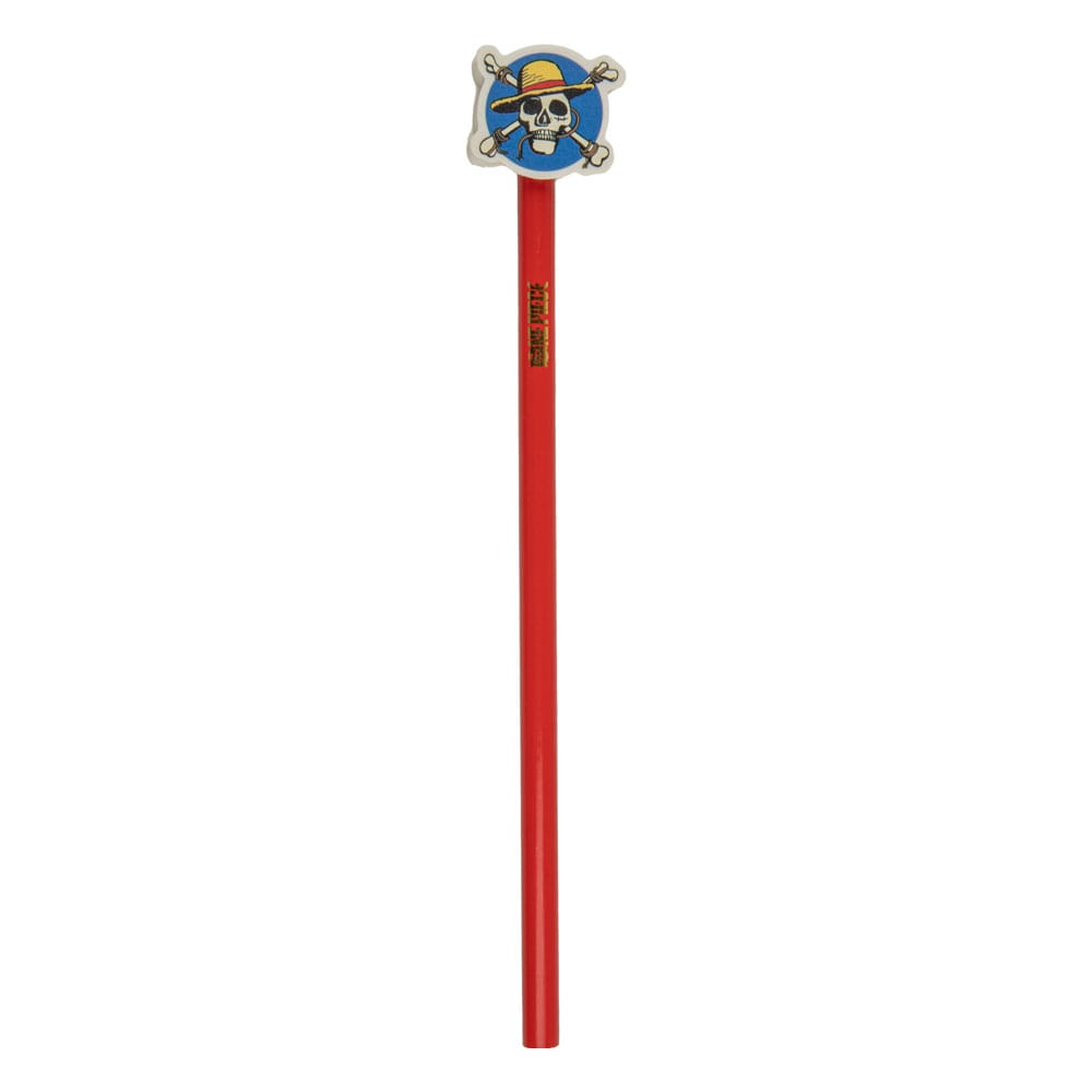 One Piece Bleistifte mit Radierertopper Luffy - Versand: 5-7 Tage nach Bestellung