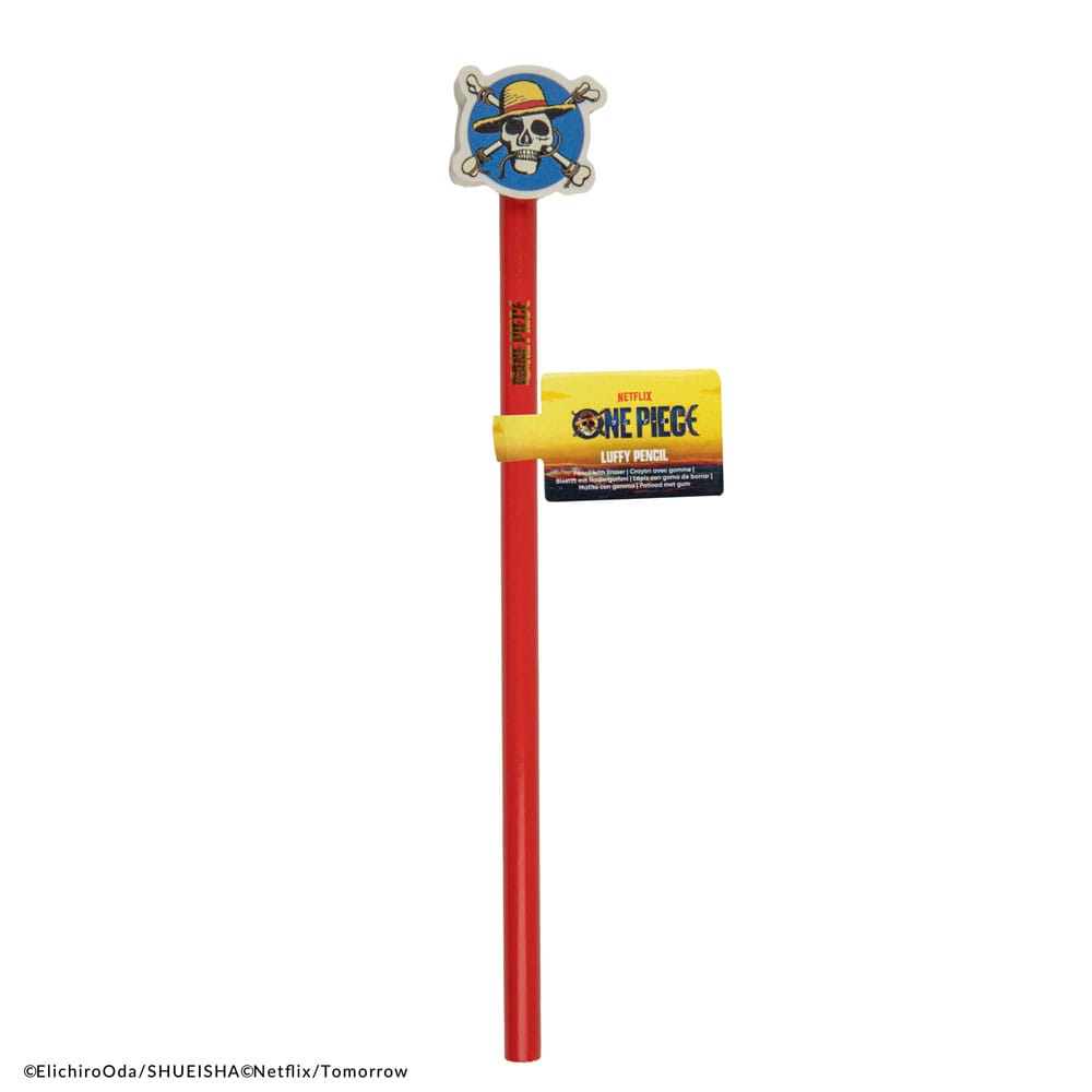 One Piece Bleistifte mit Radierertopper Luffy - Versand: 5-7 Tage nach Bestellung