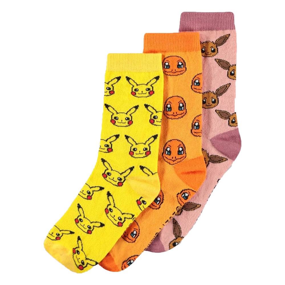 Pokémon Socken 3er-Pack Three Icons 39-42 - Versand: 7 Tage nach Bestellung