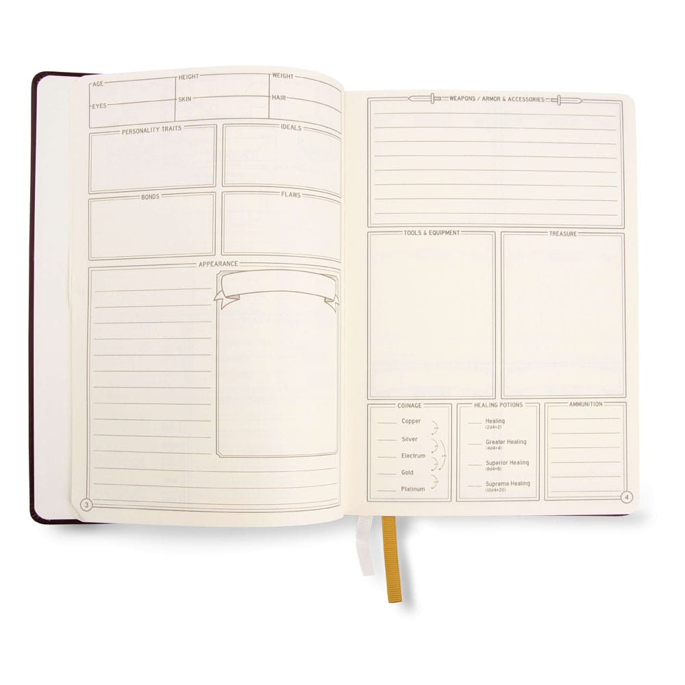Dungeons & Dragons RPG Journal 5e Black - Preorder - ETA: 11.11.2025