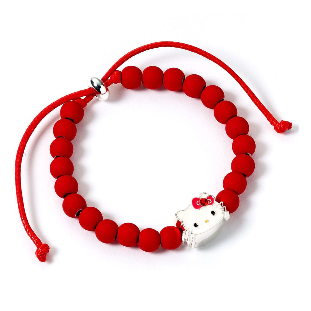 Hello Kitty Armband rote Perlen mit Hello Kitty Anhänger 21 cm - Preorder - ETA: 25.10.2025