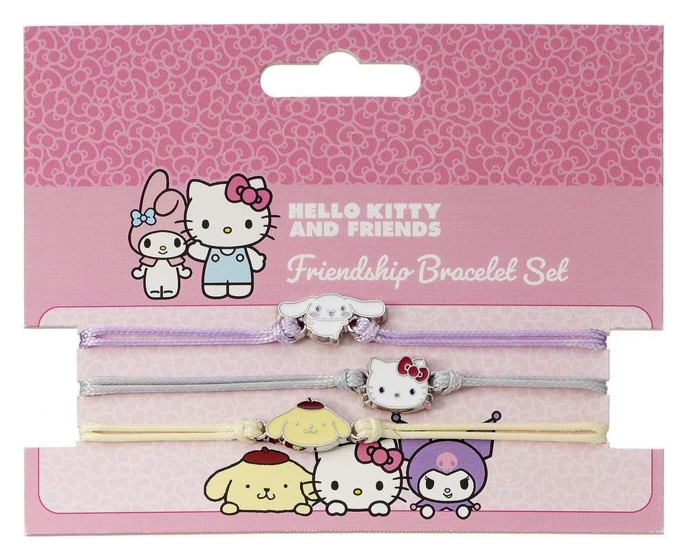 Sanrio Armbänder 3er-Pack Hello Kitty, Cinnamonroll und Pompompurin - Preorder - ETA: 25.11.2026