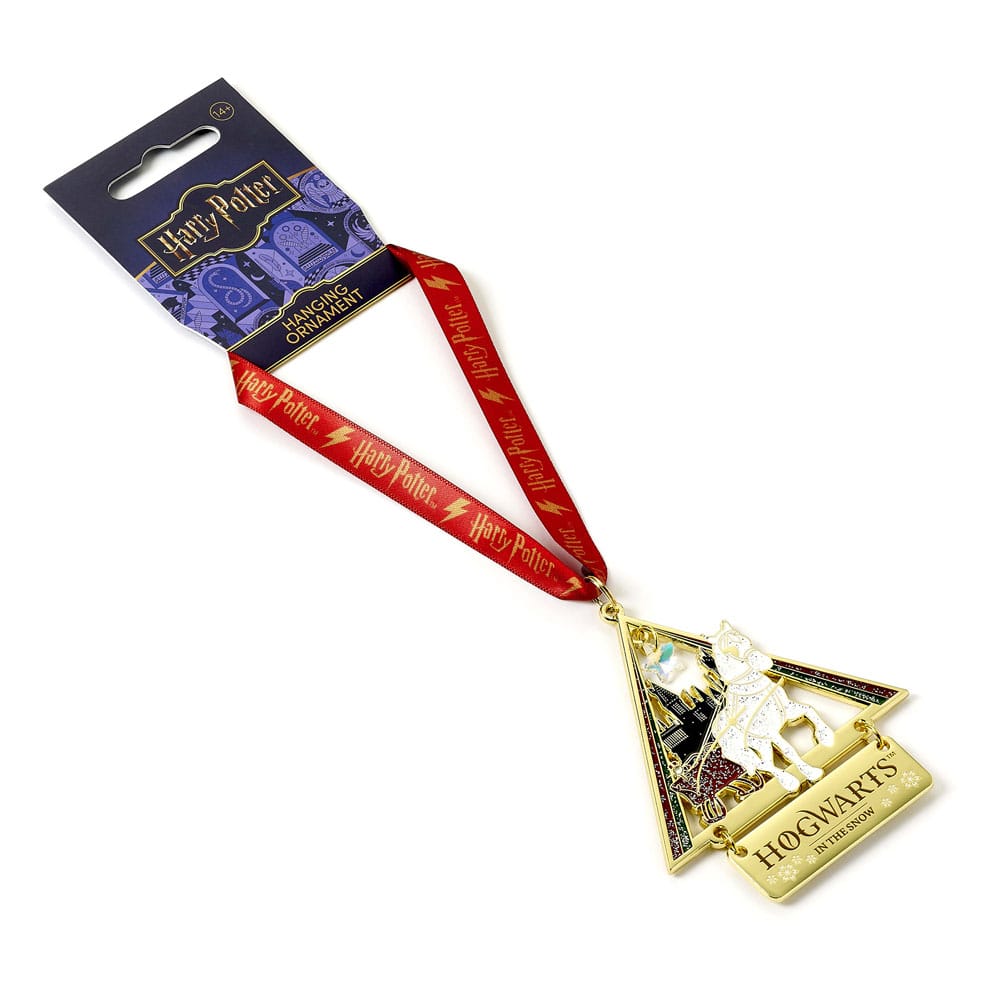 Harry Potter Christbaumschmuck Hogwarts in the Snow (Goldfarben) - Versand: 5-7 Tage nach Bestellung