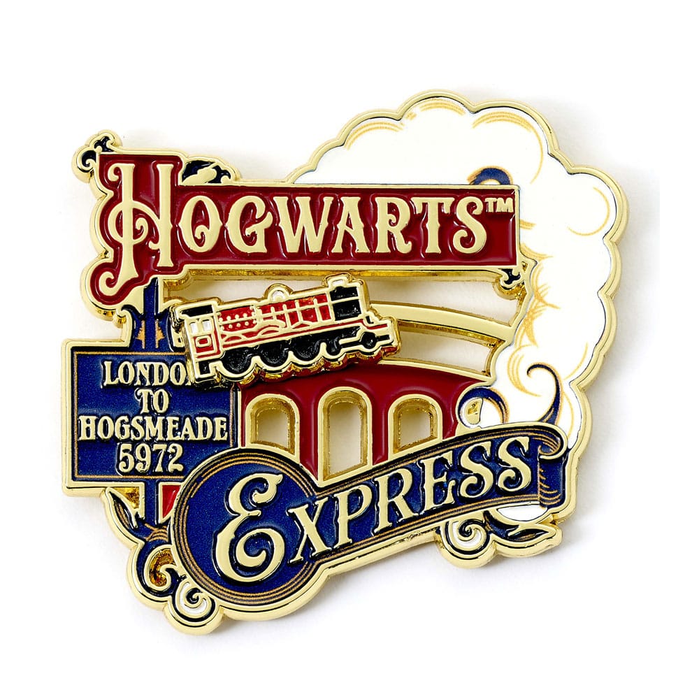 Harry Potter Ansteckpin Hogwarts Express (Goldfarben) - Versand: 5-7 Tage nach Bestellung