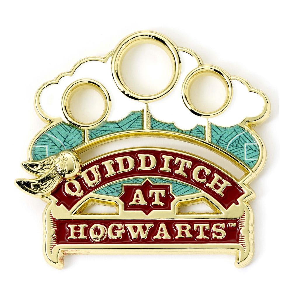Harry Potter Ansteckpin Quidditch (Goldfarben) - Versand: 5-7 Tage nach Bestellung