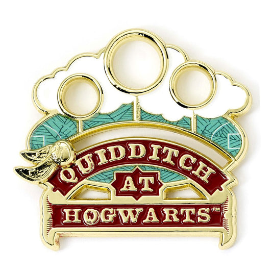 Harry Potter Ansteckpin Quidditch (Goldfarben) - Versand: 5-7 Tage nach Bestellung