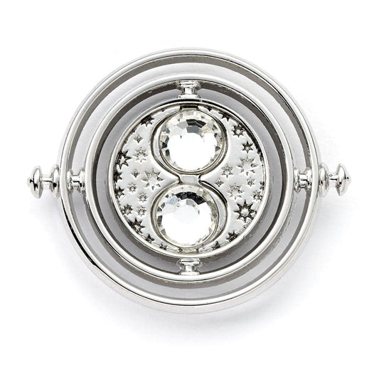 Harry Potter Ansteckpin Time Turner (Silberfarben) - Versand: 5-7 Tage nach Bestellung