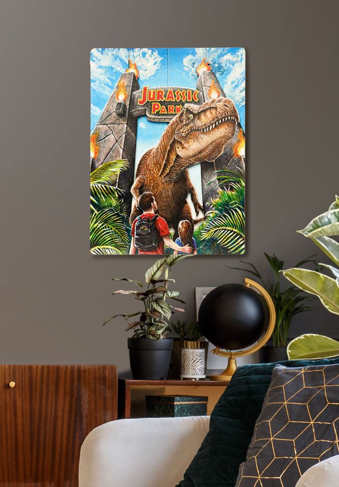 Jurassic Park WoodArts 3D Holzdruck Rex Attack 30 x 40 cm - Preorder - ETA: 04.12.2026
