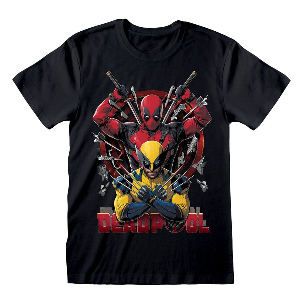 Deadpool T-Shirt Deadpool & Wolverine Weapons Größe M - Preorder - ETA: 08.09.2025