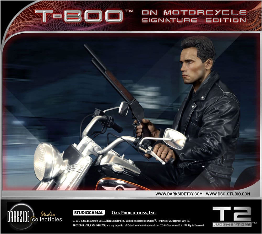 Terminator 2 Statue T-800 On Motorcycle Limited Signature Edition 70 cm - Preorder - ETA: 26.11.2025