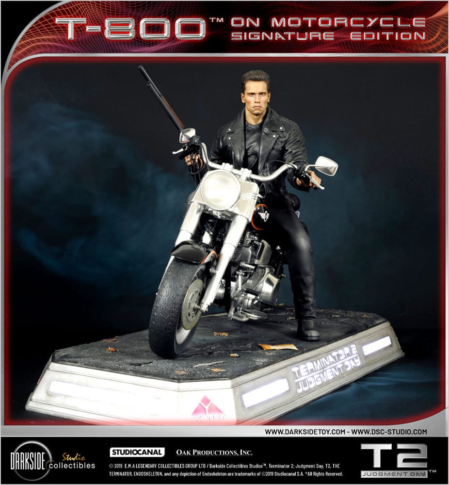 Terminator 2 Statue T-800 On Motorcycle Limited Signature Edition 70 cm - Preorder - ETA: 26.11.2025