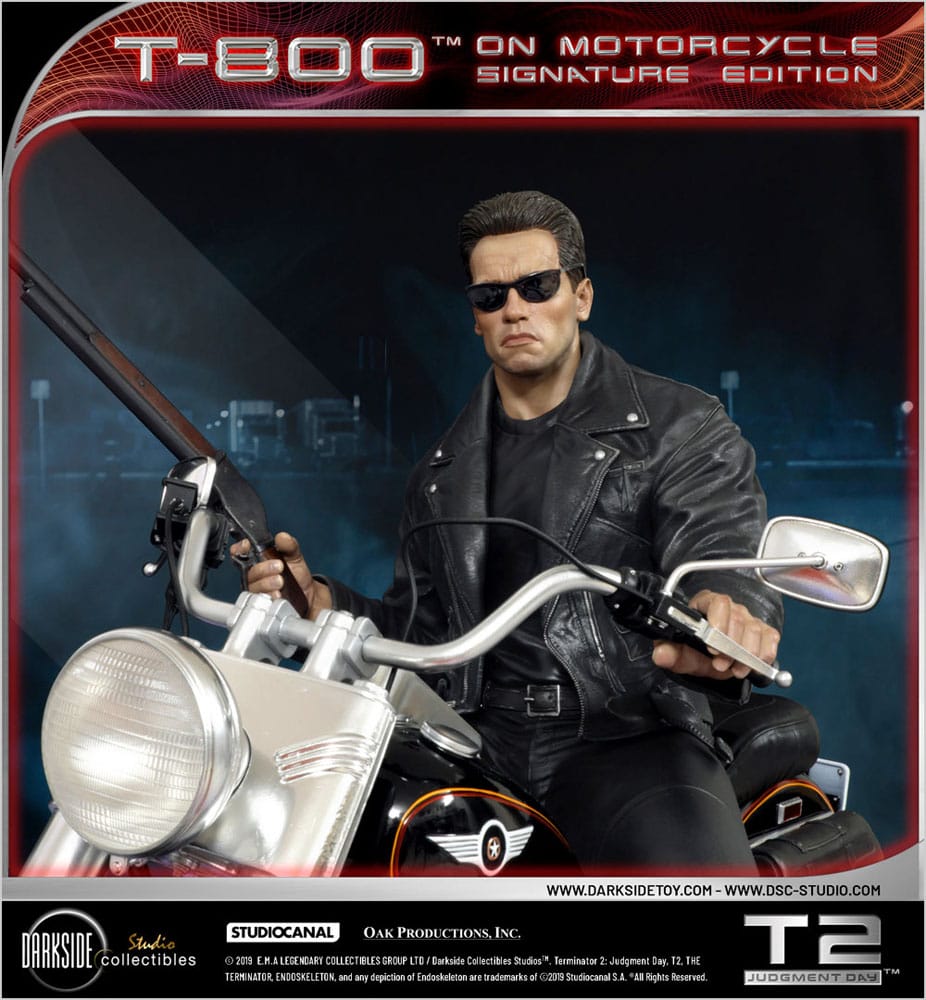 Terminator 2 Statue T-800 On Motorcycle Limited Signature Edition 70 cm - Preorder - ETA: 26.11.2025