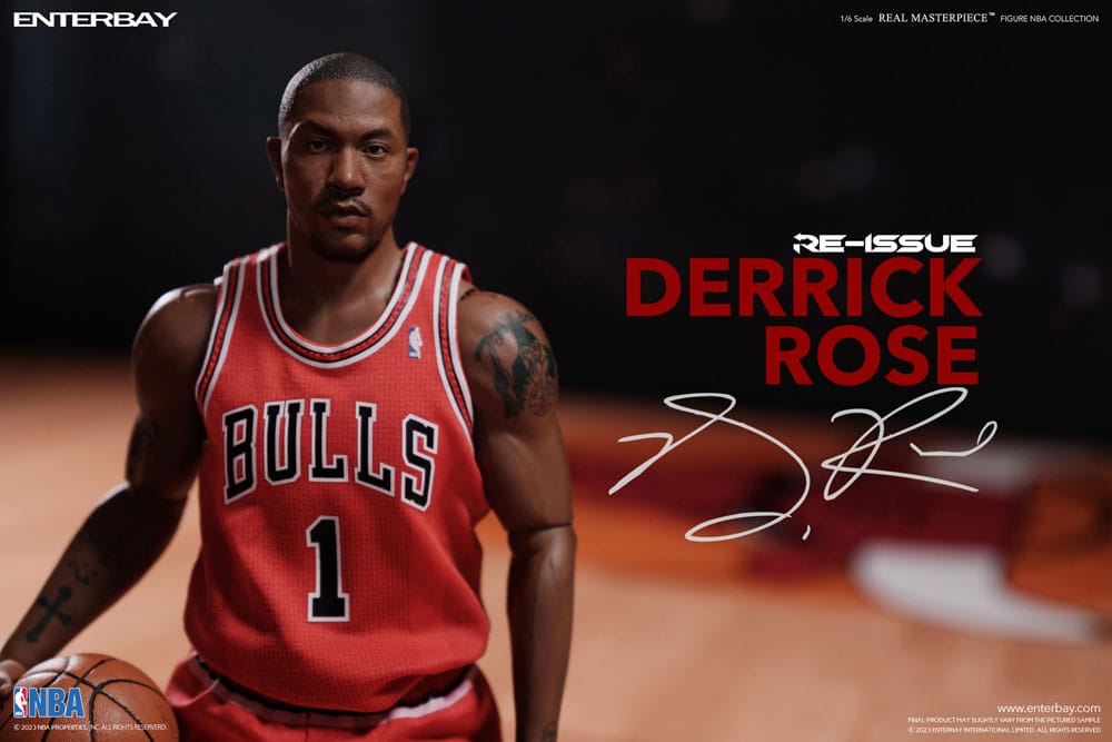 NBA Collection Real Masterpiece Actionfigur 1/6 Derrick Rose Limited Retro Edition 30 cm - Versand: 5-7 Tage nach Bestellung